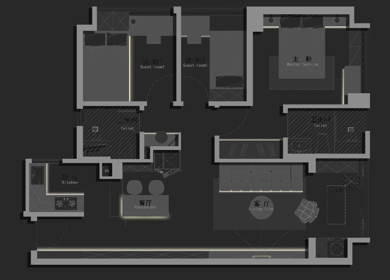 南天名苑230M²丨中国广州丨EMIND.DESIGN 壹沐设计-21