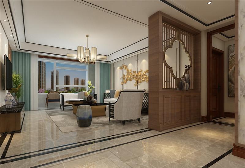 
济南万泰装饰玉兰花园中式风格装修案例分享 -1