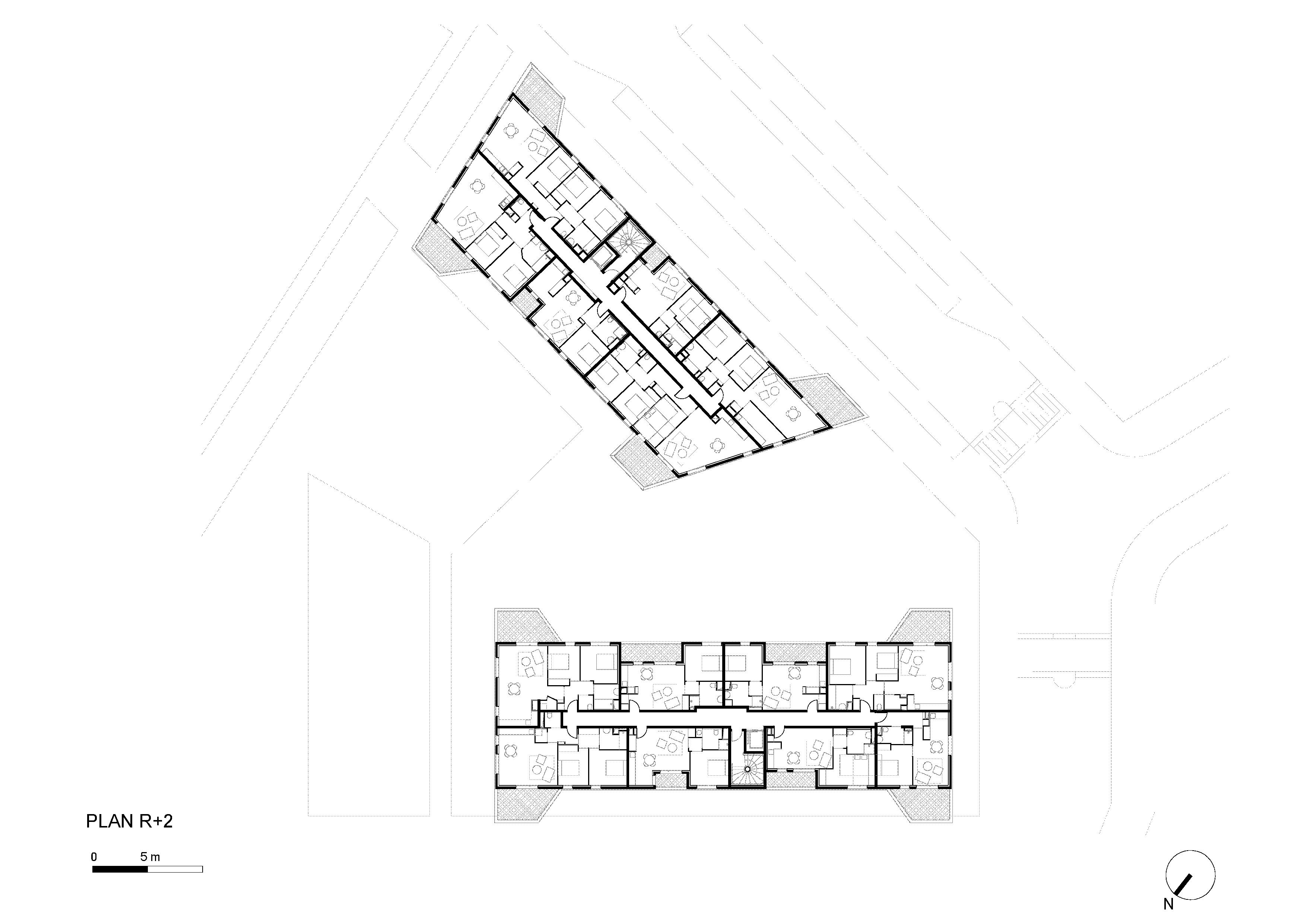 LEquatoriaLogements 公寓建筑——黄金立面与树共生的立体社区-36