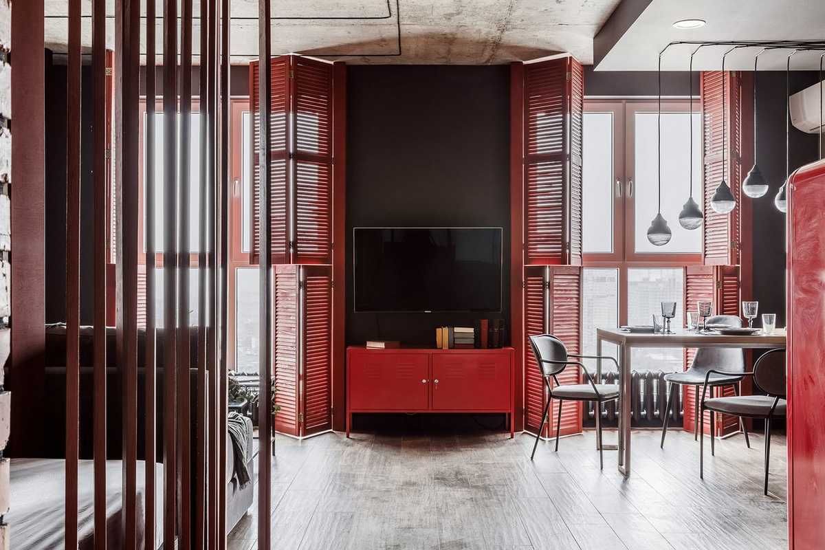 Квартира-студия в стиле лофт - 6 проектов, Фото интерьеров-62