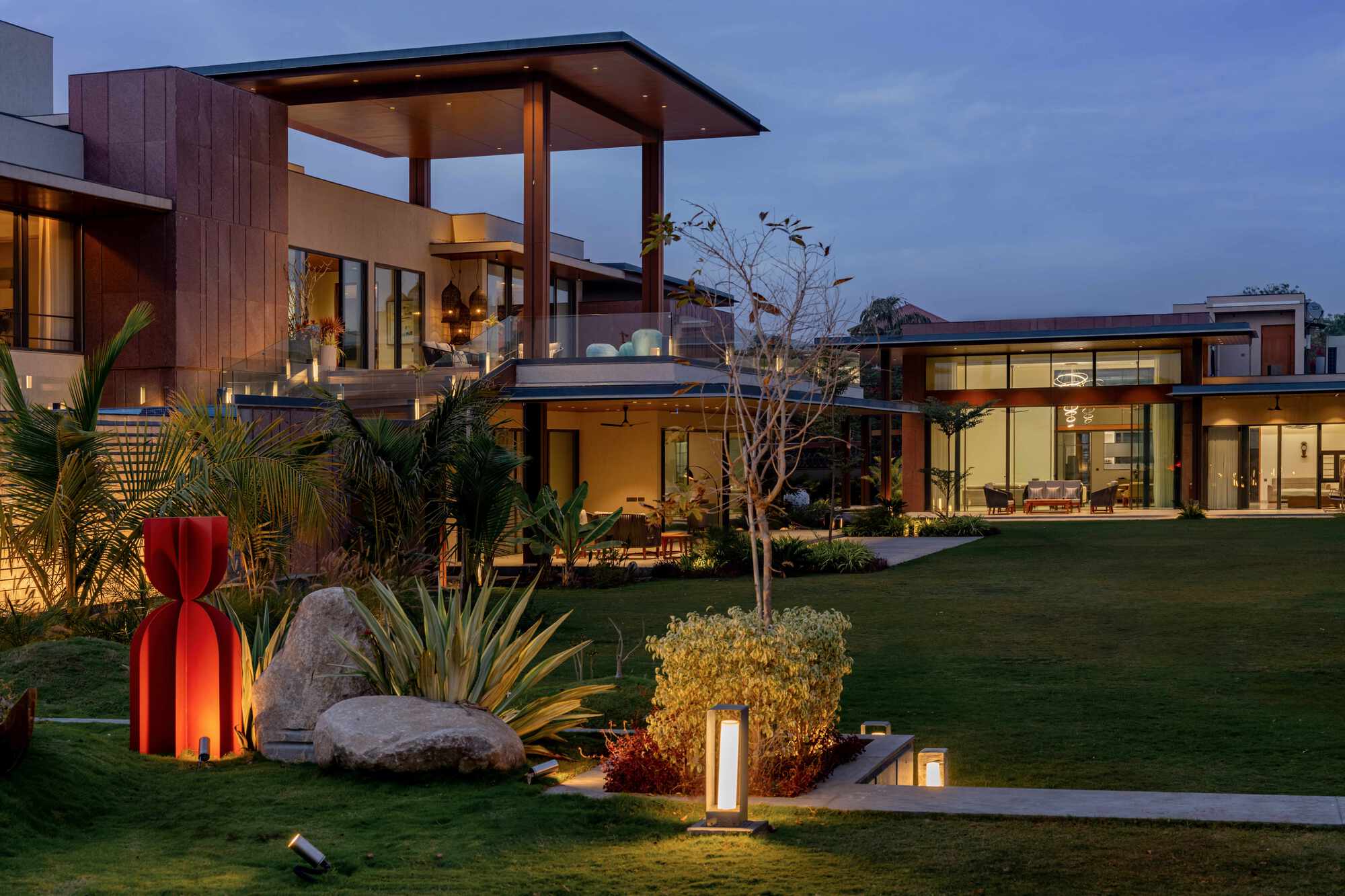 HPA 设计的 Ahmedabad 住宅丨印度丨Hiren Patel Architects-30