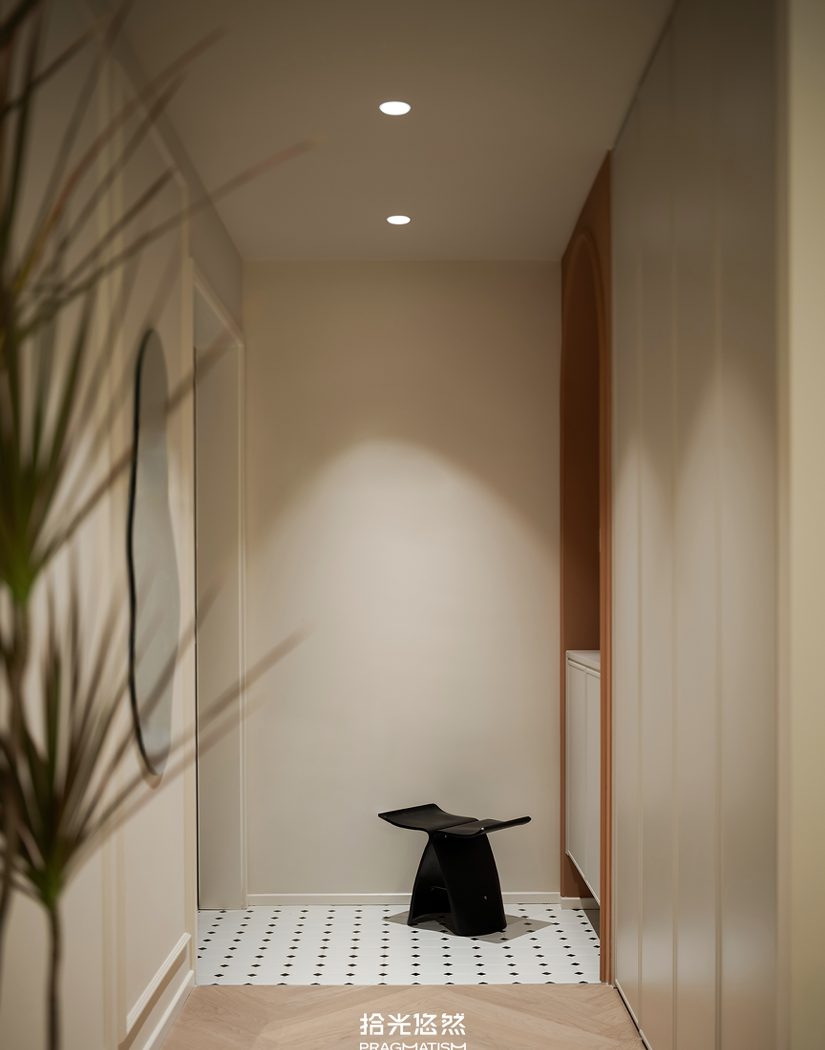 奶油风一人居设计-3