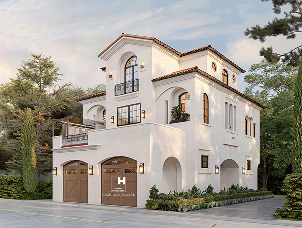 Biệt thự đẹp phong cách Tây Ban Nha-11