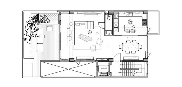110 坪四层别墅，极简线条与自然元素共融-62