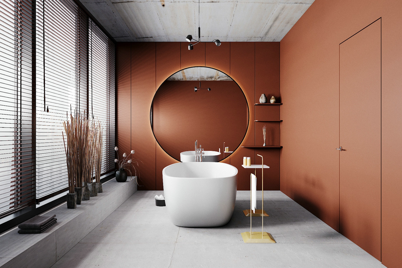 橙色工业风，雅致浪漫的温文尔雅空间-7