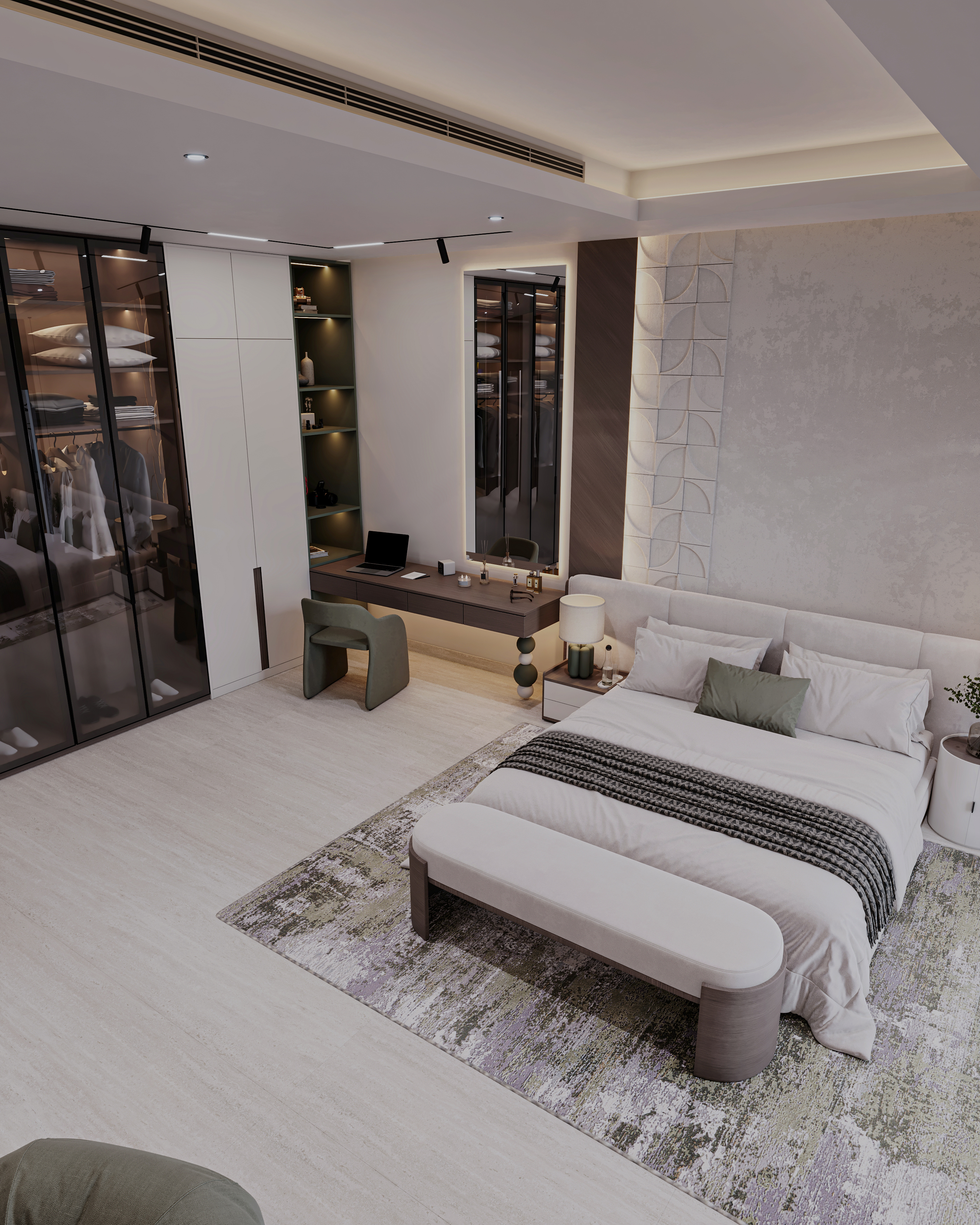 现代奢华男孩卧室

注：原文中Lu·ury可能是Luxury的拼写错误 丨阿联酋阿布扎比丨Archpix Engineering Consultants-14