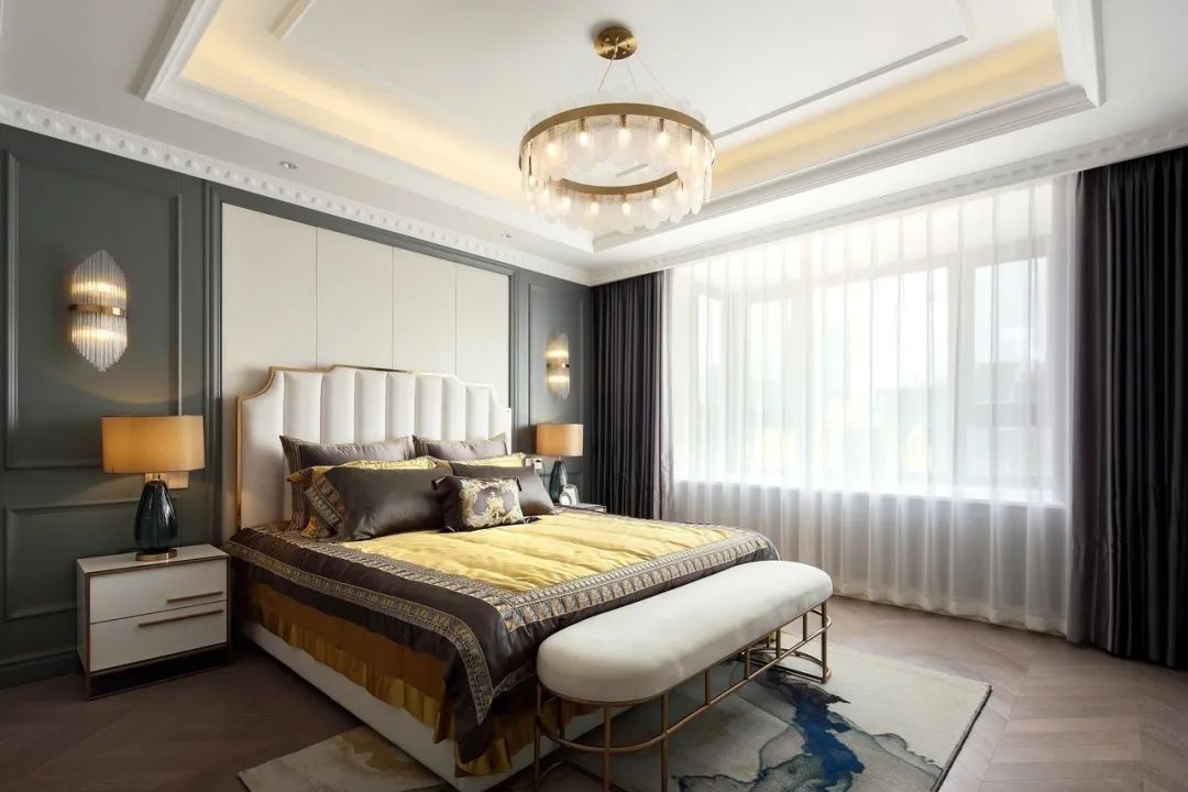 鑫界帝王国际样板间 | 现代轻奢风格下的古典艺术对话-41