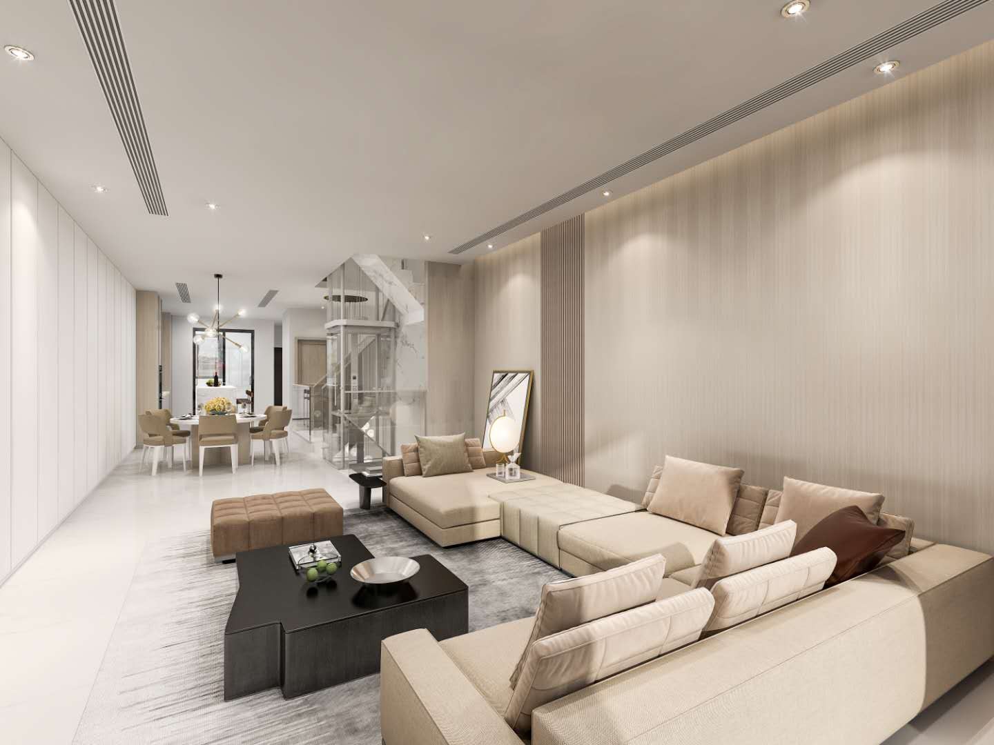 成都亚特兰蒂斯 320m²现代简约别墅，刘莎莎的独栋设计美学-5