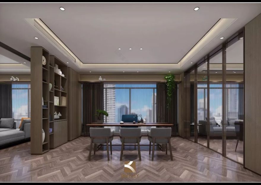 南昌莱蒙都会办公会所——现代简约与自然的交融-27