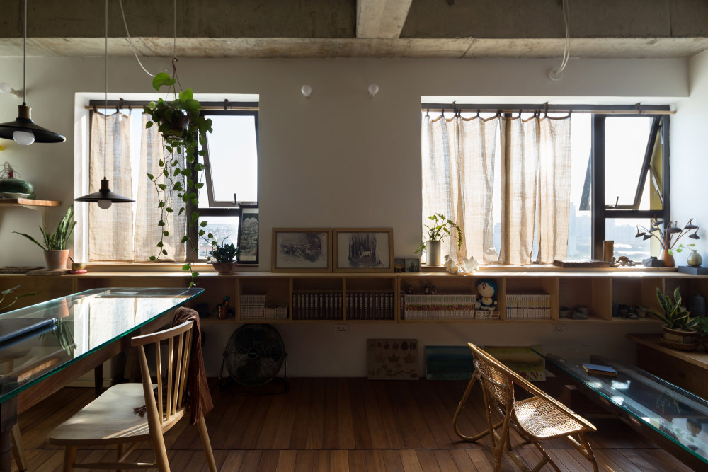 河内 62 平米公寓的开放式改造-25