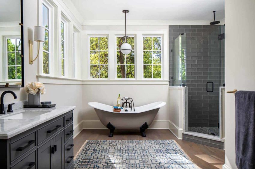 Pike Properties build stunning Modern Farmhouse in the sprawling countrysides of North Carolina 派克地产在北卡罗莱纳州广阔的乡村建造了令人叹为观止的现代农场。-27