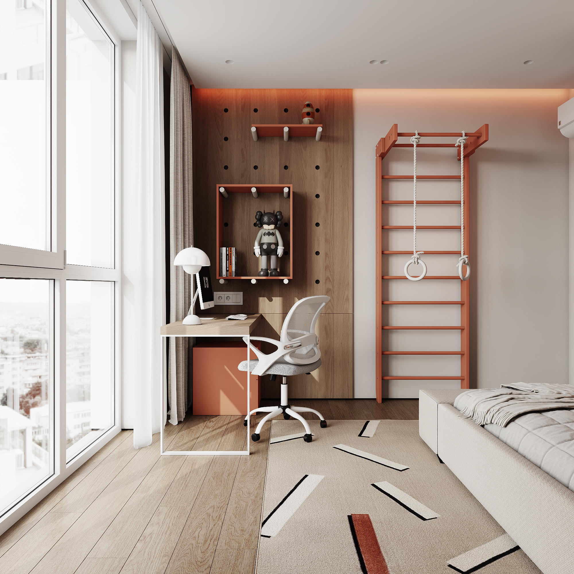 平静色彩的家庭公寓丨乌克兰丨Bodes studio-10