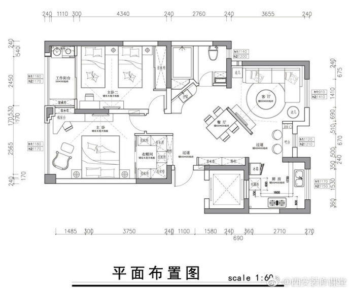 简约奢华风，释放空间的生活艺术-0