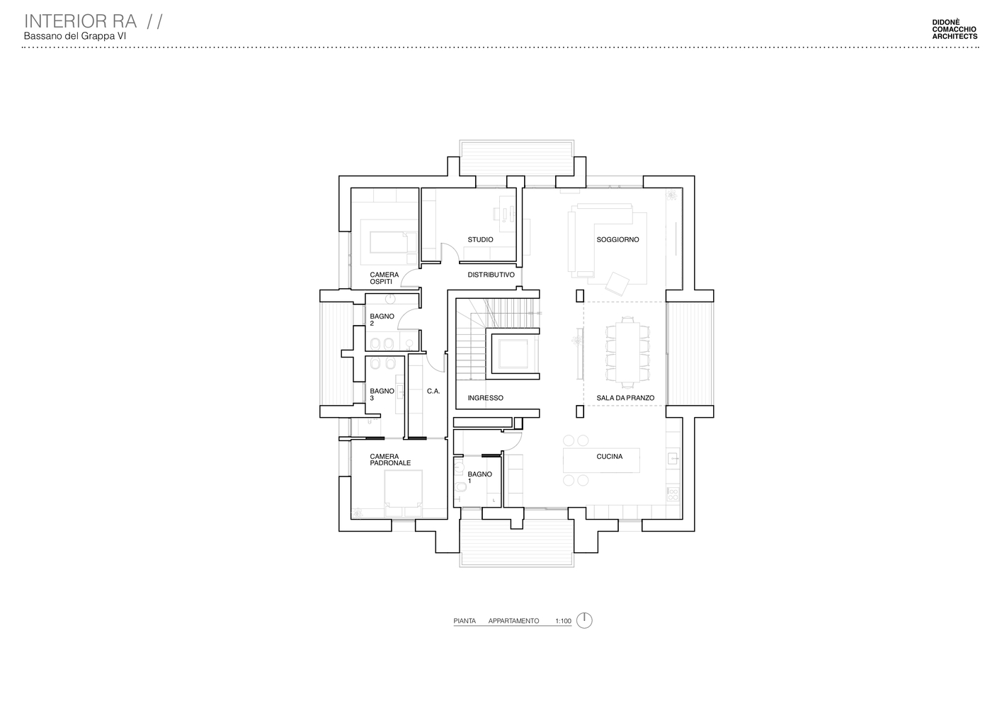 意大利 Bassano del Grappa 公寓的精致室内设计-16