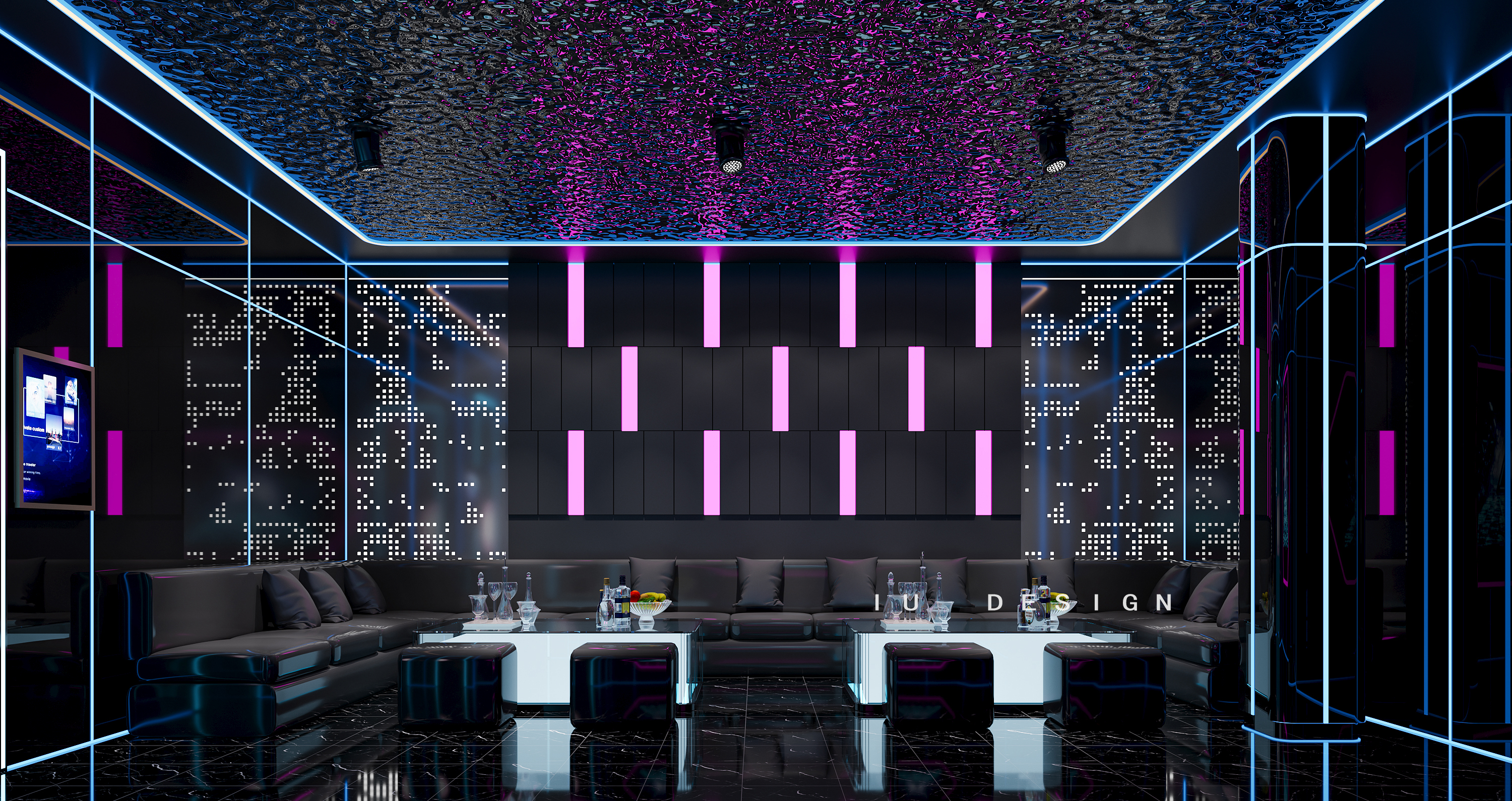 哎呦设计表现·科技风 KTV丨哎呦视觉-13