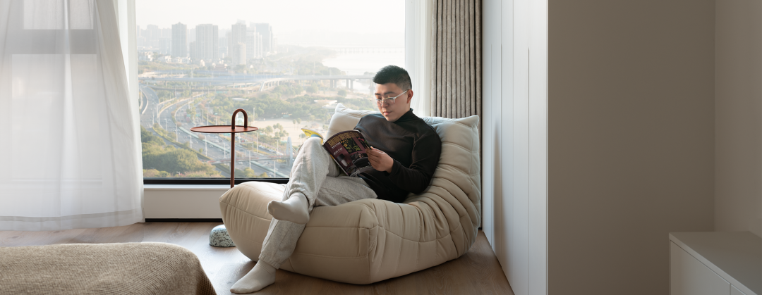 红瓦设计·实景案例丨131㎡精装改现代简约，双移门后居然暗藏玄机，这样设计多出两间房！-169