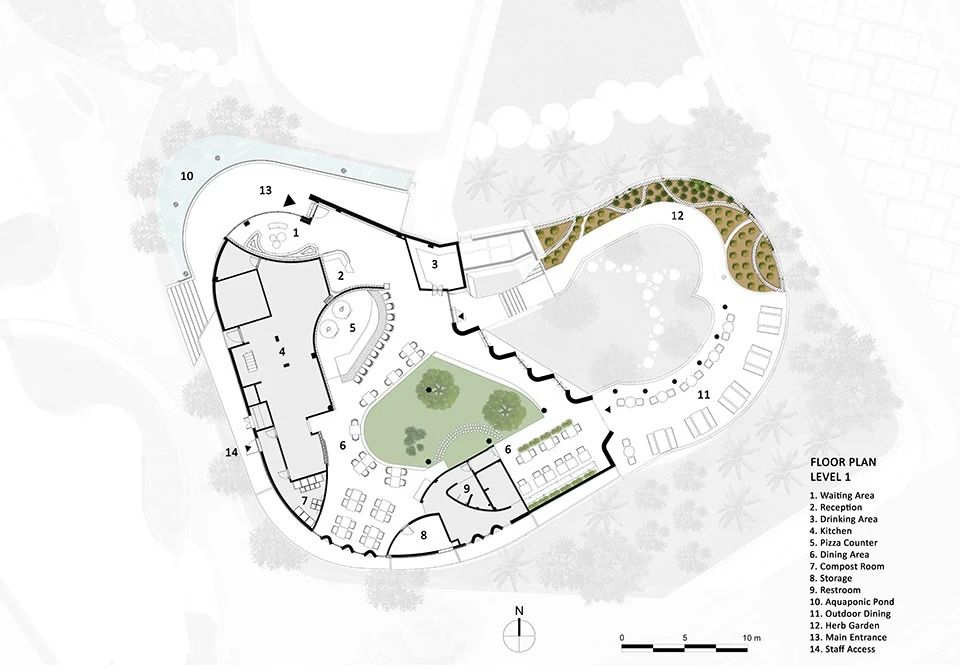 生态循环馆餐厅丨越南丨Takashi Niwa Architects-66