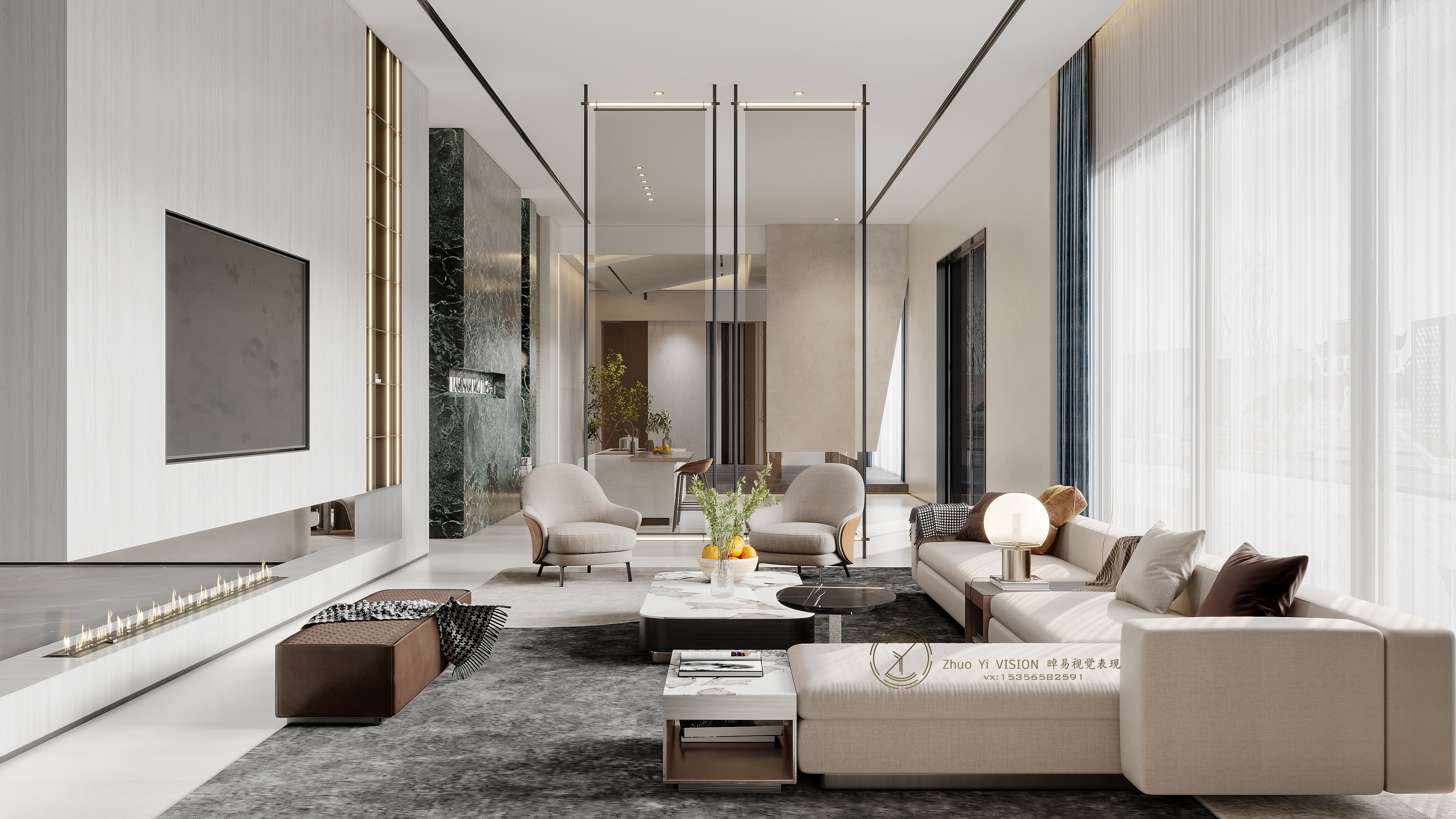 石材展厅 | 尽显奢华设计之美-1