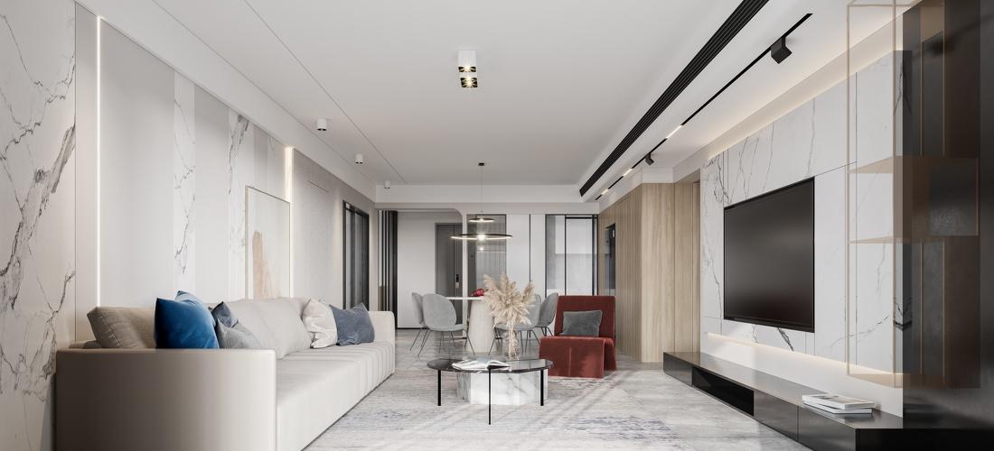 
拥有现代天井，原始自然感强烈的简约开放家 -4