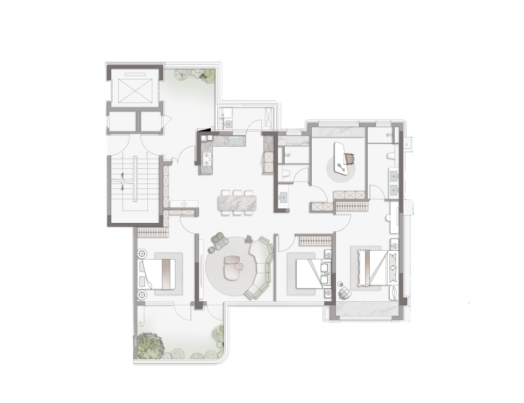 南京龙湖北城央璟颂丨中国南京丨成执设计,南京长江都市等多家公司-93