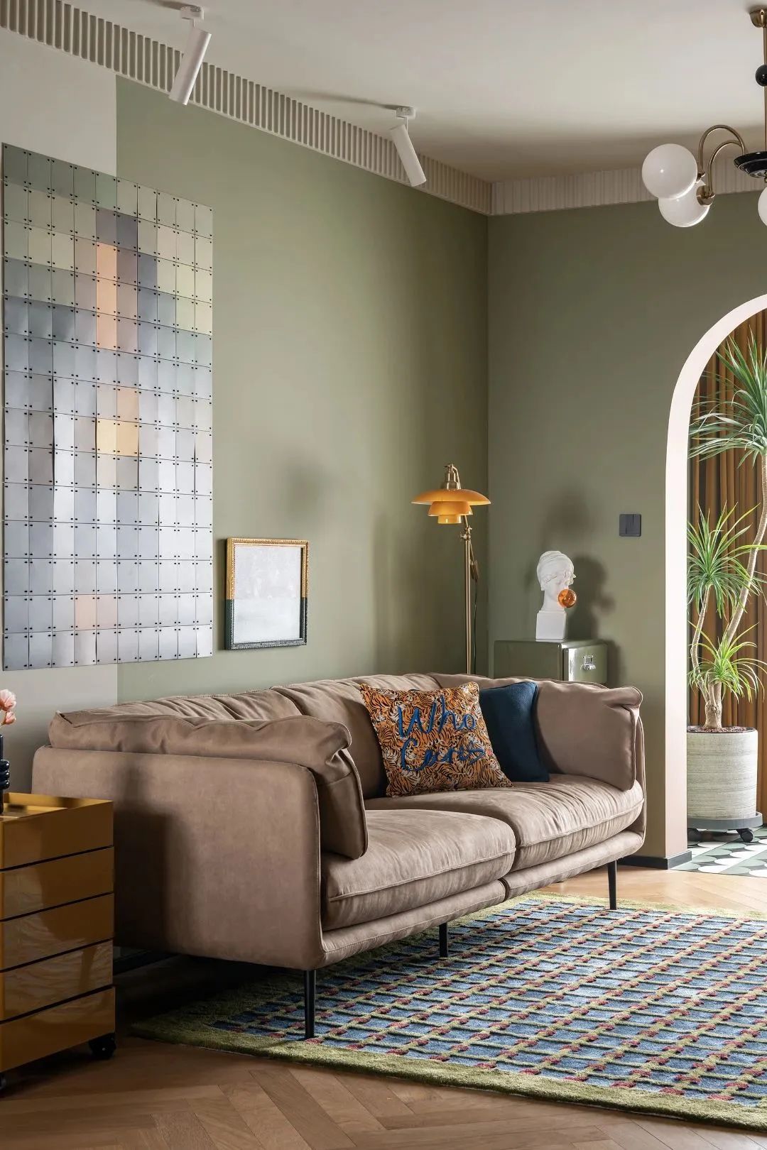 牛油果绿打造复古治愈宅丨中国天津丨凤凰空间-30