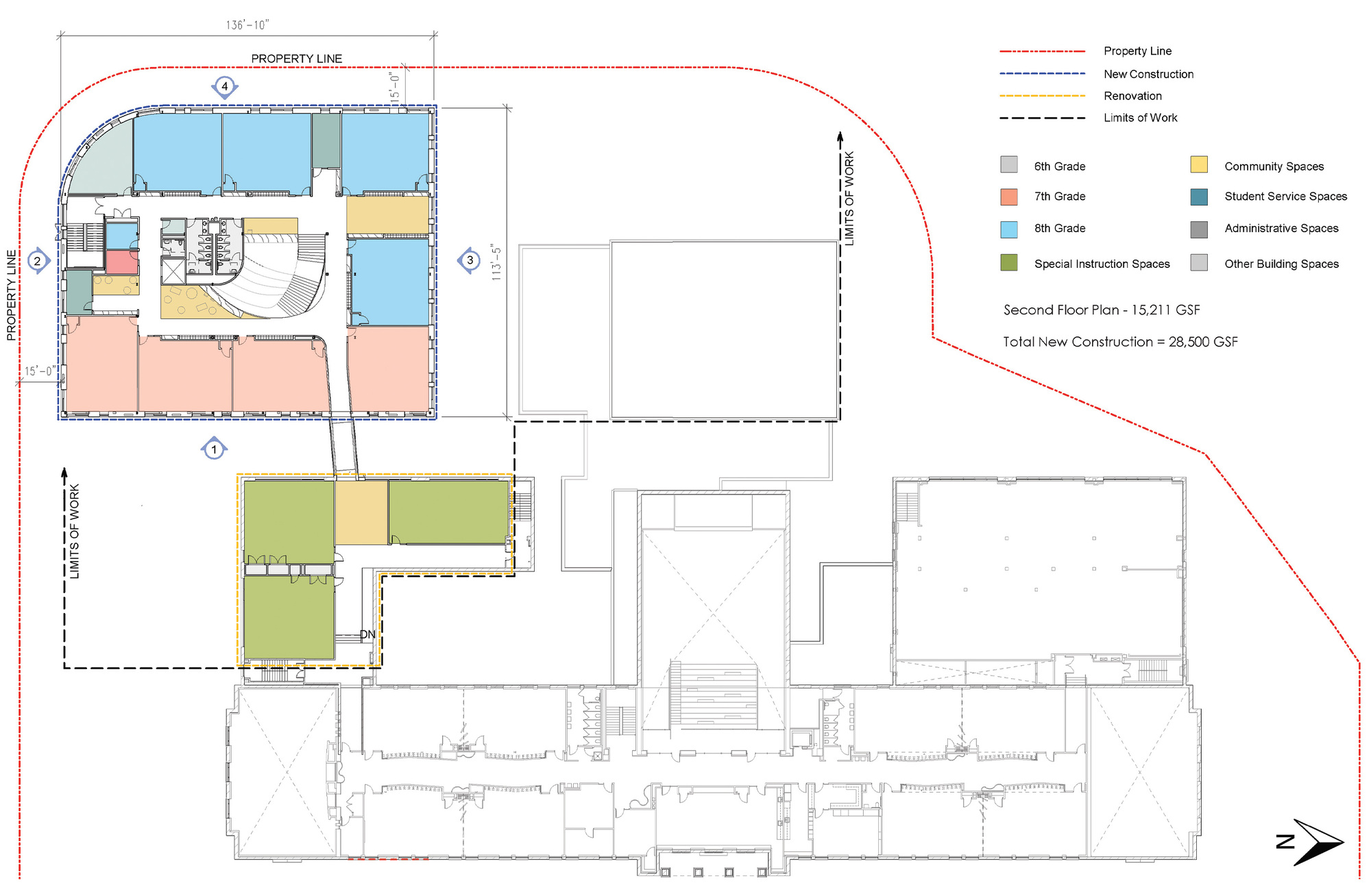 Two Rivers Public Charter School 中学丨美国华盛顿丨Studio Twenty Seven Architecture-22