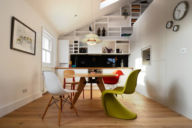 豪华别墅 现代风格伦敦50㎡斜顶阁楼设计-9