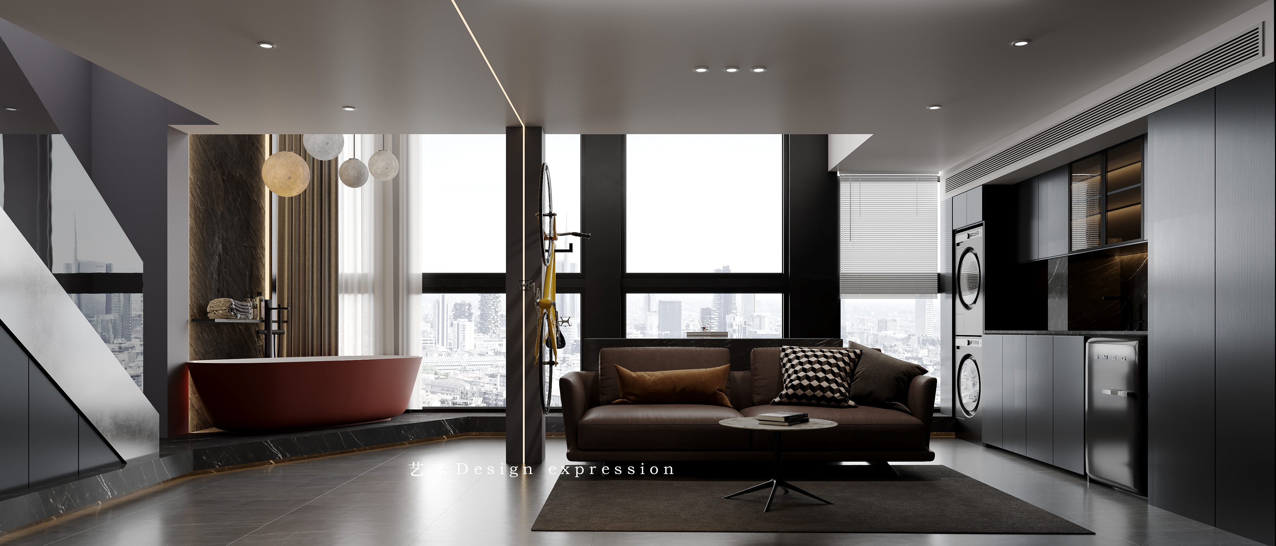 暗黑风家装-艺米效果图-6