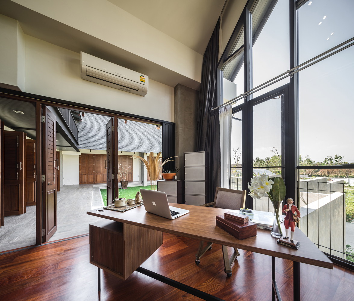 泰国乡村绿色隐居—— Baan Klang Suan ForX Design Studio-39