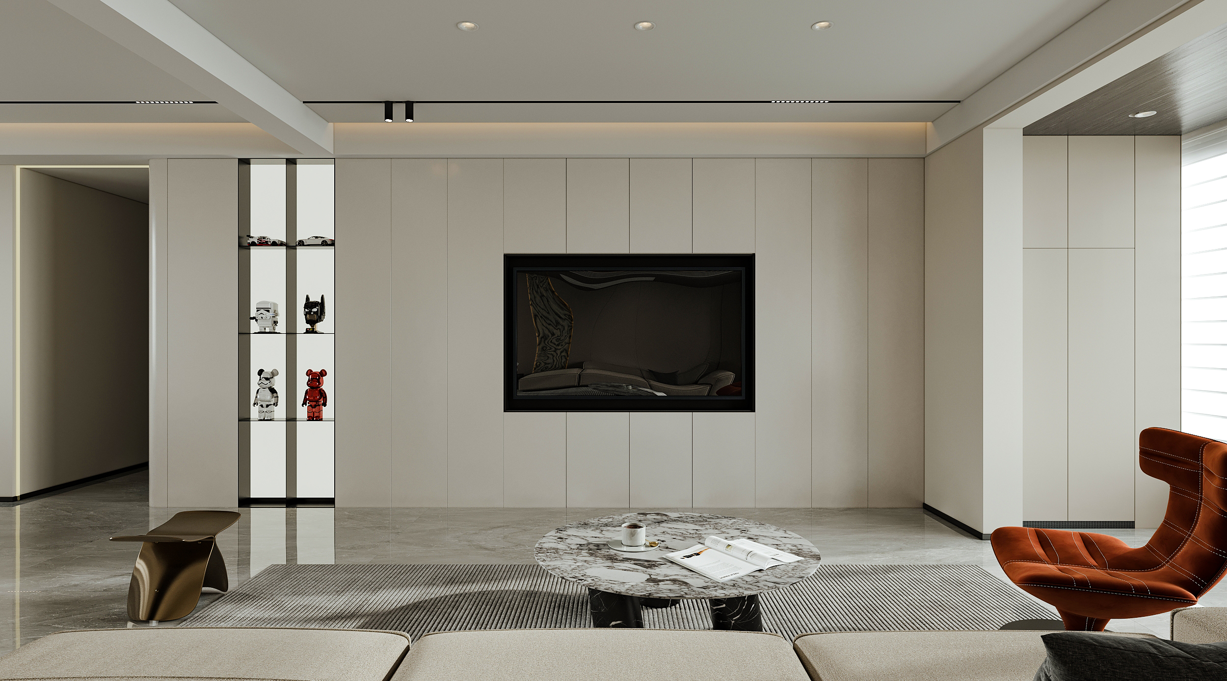 现代极简风格室内设计丨中国河北丨HSD 空间设计-5