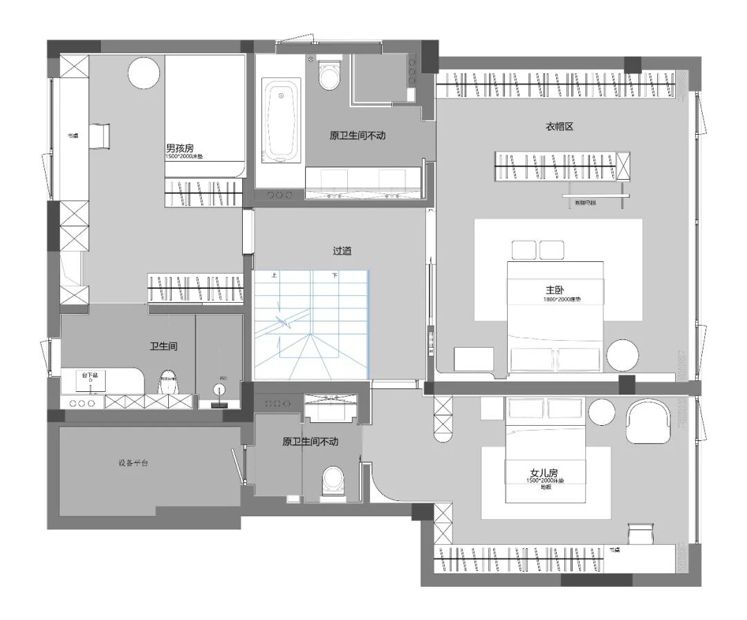 德清绿城凤栖云庐 220㎡极简叠墅精装修改造项目丨本空设计工作室-13