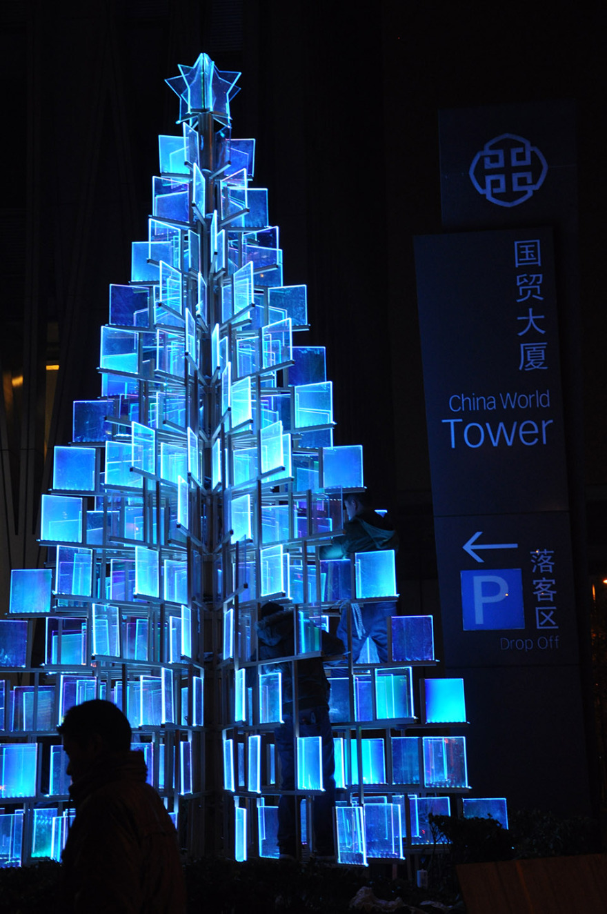 2015北京国贸三期圣诞节室外装置艺术 & “圣诞树” / Way Studio-5
