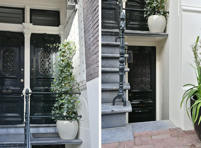 阿姆斯特丹中心区暗色调现代公寓,历史与时尚的完美融合-4