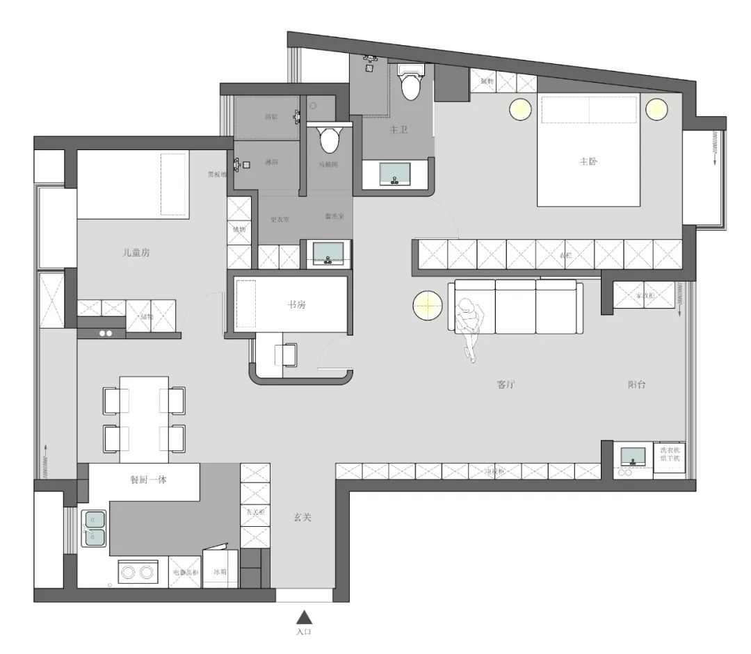 四季入屋 · 上海长宁现代家居空间设计丨中国上海丨图图建筑设计工作室-8