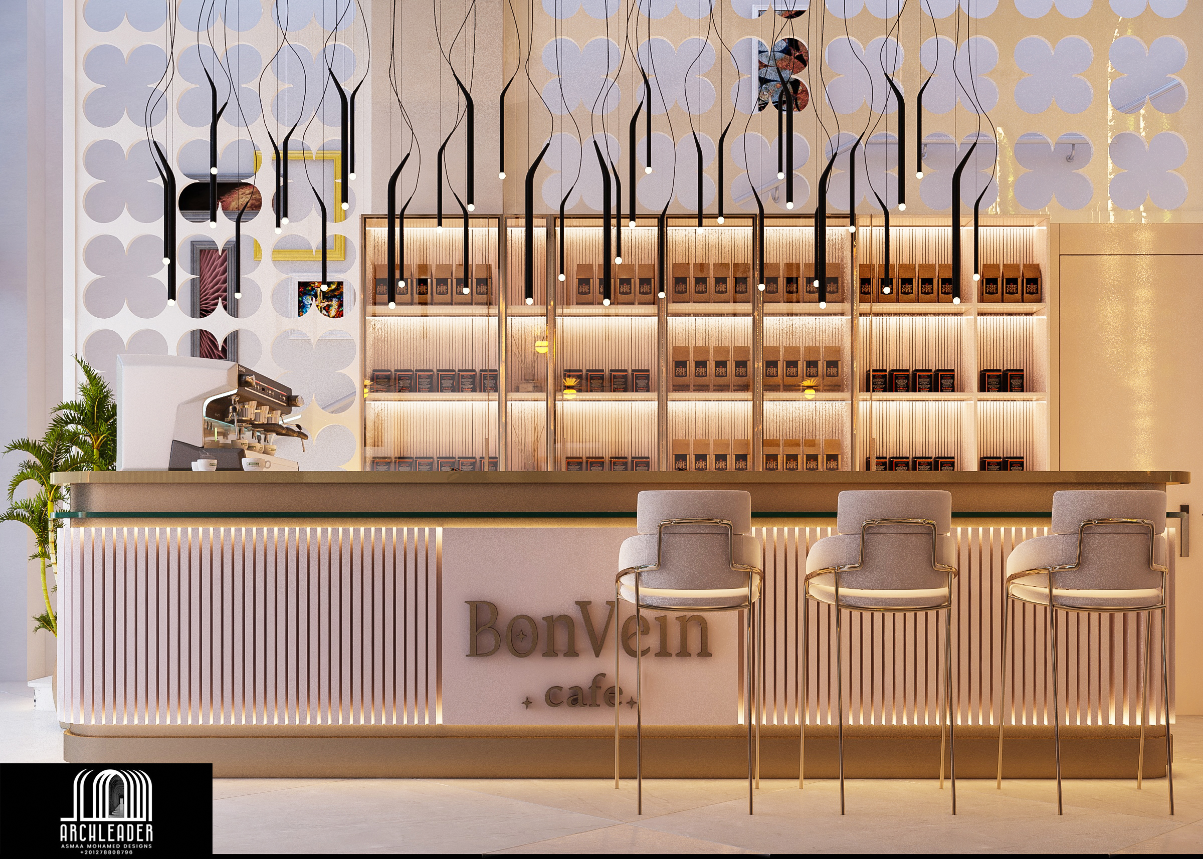 Bon Vein Café ..My Interior & Roof Design in Kuwait-6