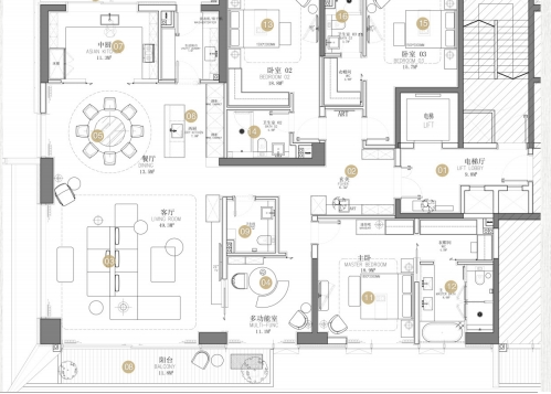 西安太伟豪园260㎡样板房丨中国西安丨MOOOMA DESIGN墨玛设计-65