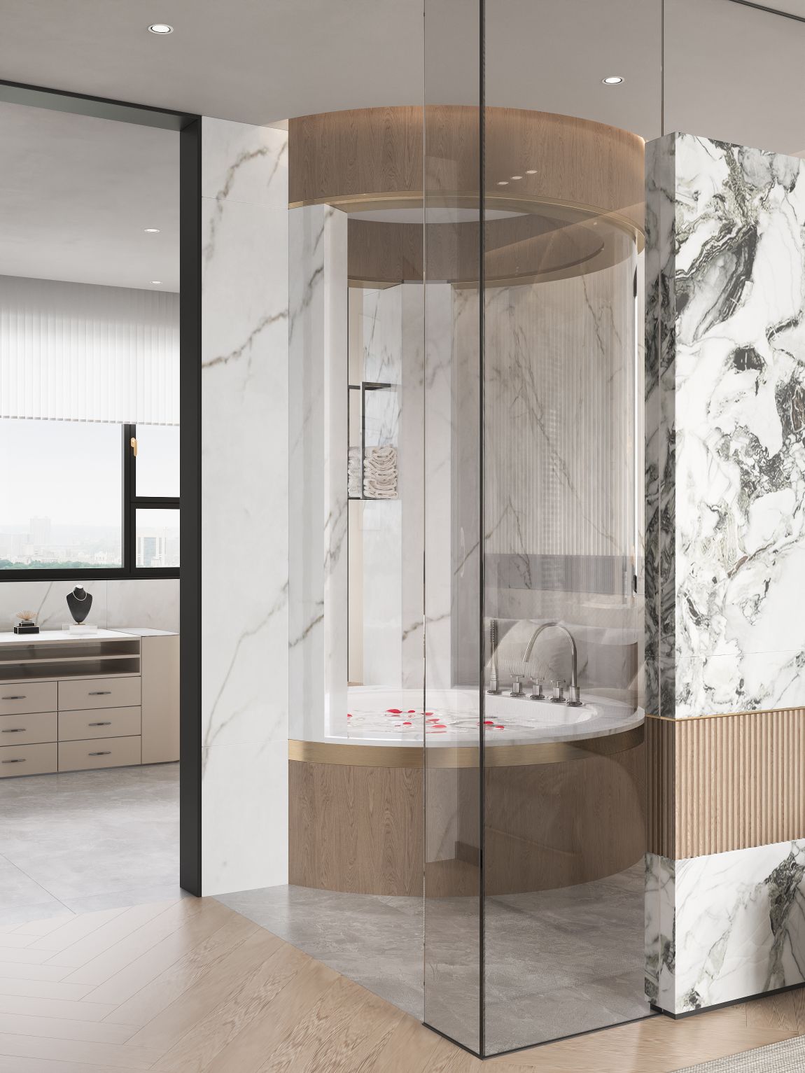 最近渲染，有情调的卧室-3