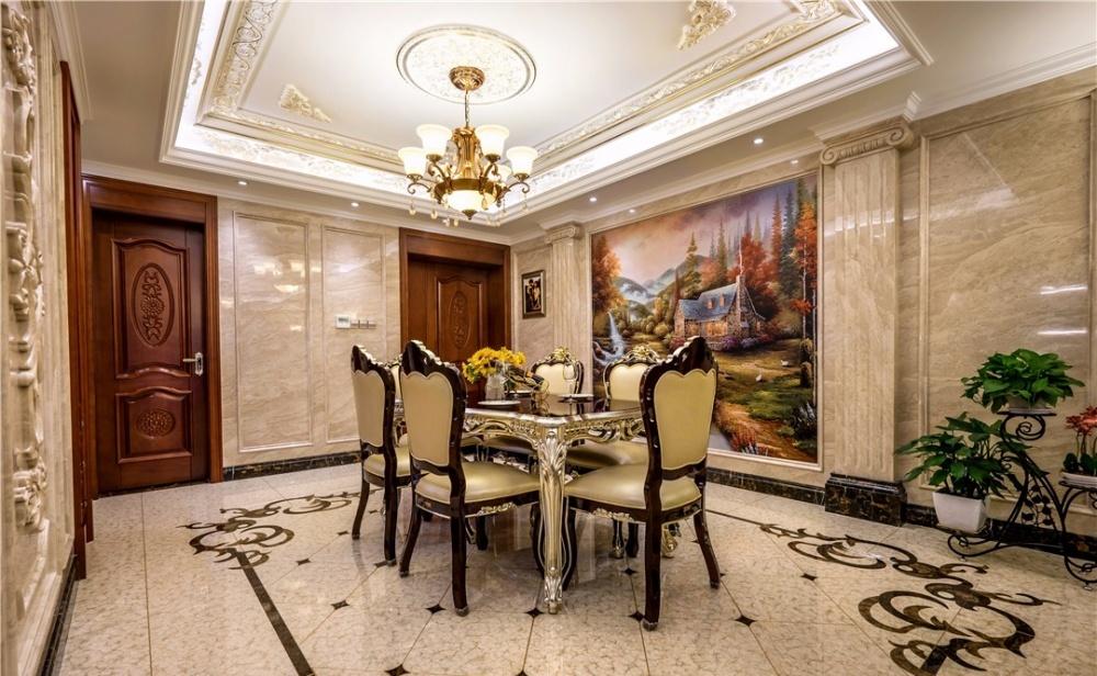欧式浪漫情调的极致演绎——某顶豪客厅设计-13
