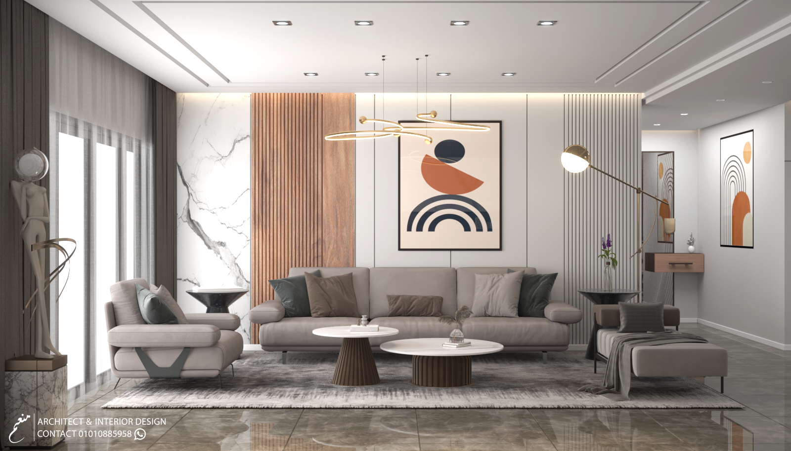 MODERN RECECPTION AND DINING ROOM-1