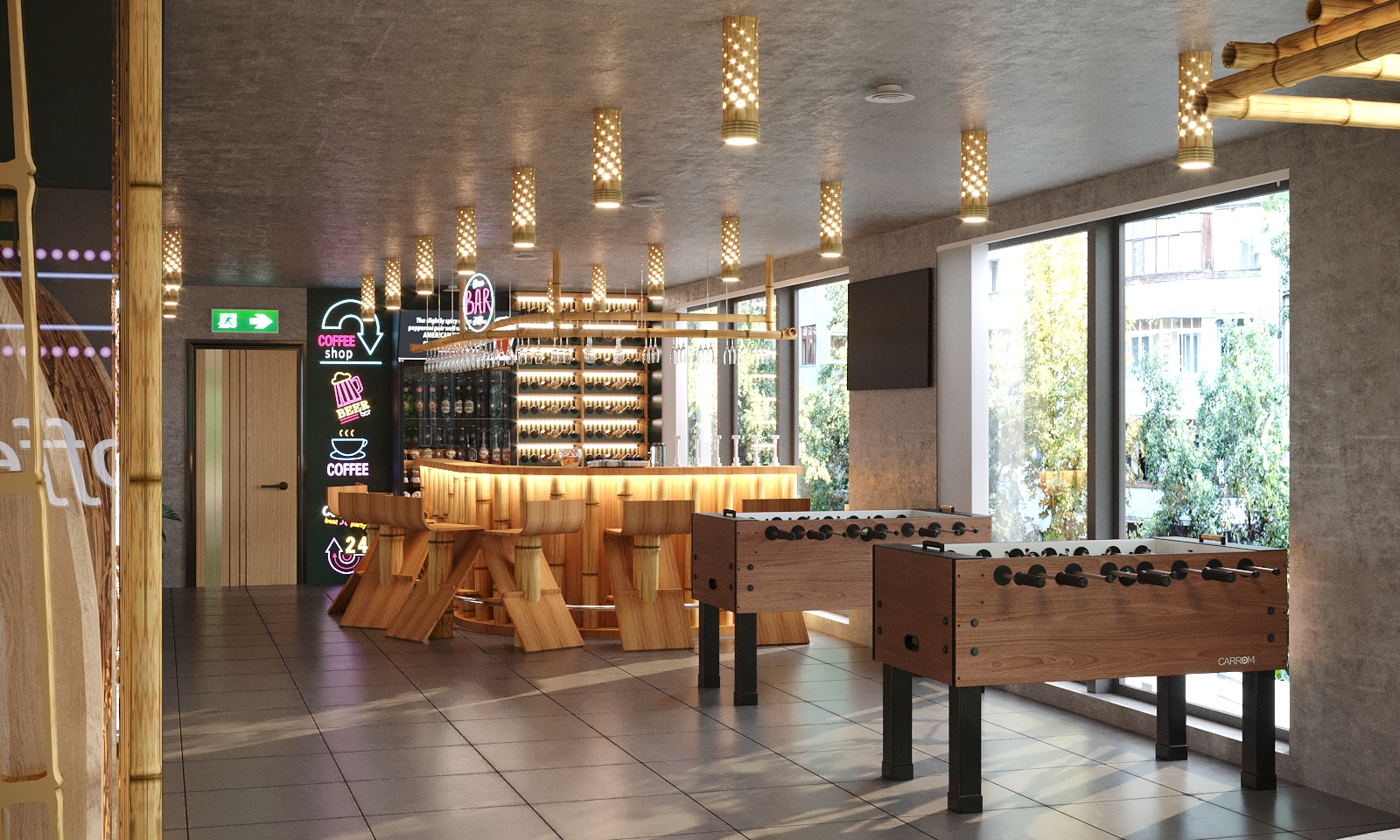 竹子办公室·大厅餐具室-19