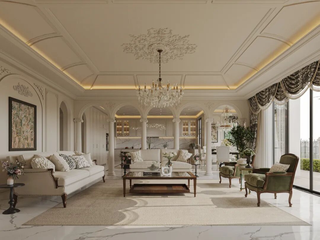 P.W.璞物设计丨多伦多1300㎡独栋别墅，雕花琢韵墅写人生-11