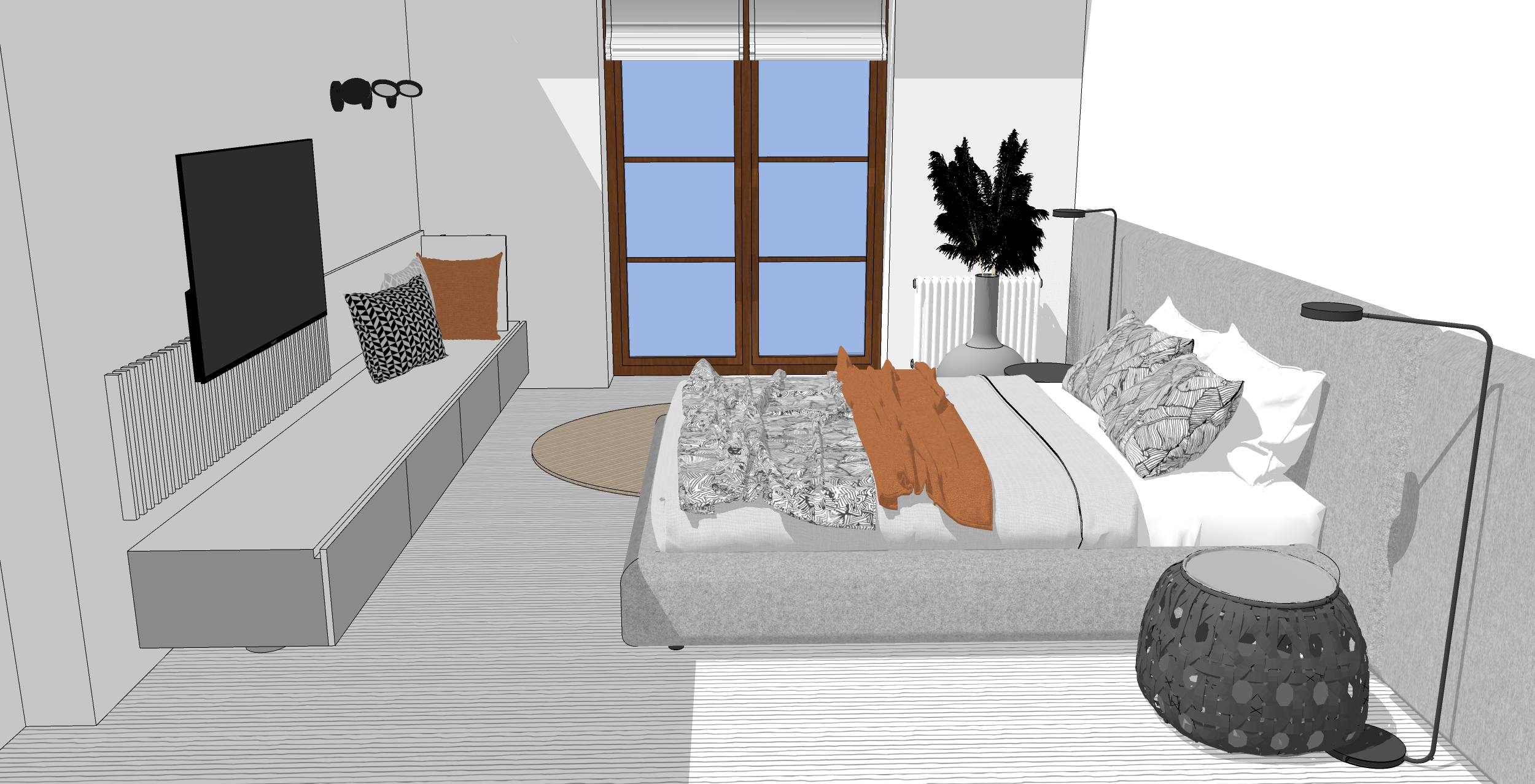 Bedroom (скетч) ванная комната-5