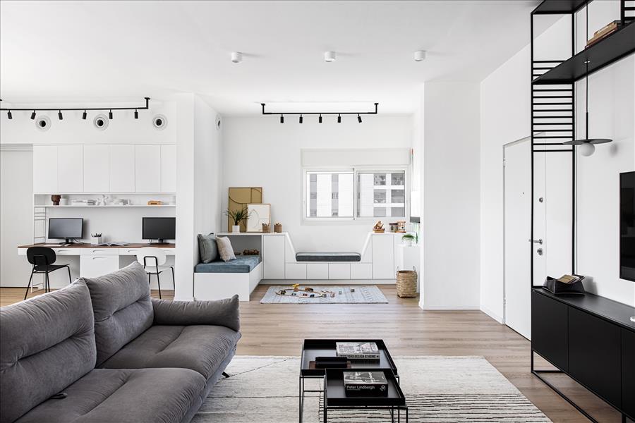 ליאת פוסט | עיצוב פנים פנטהאוז 5 חדרים בקרית אונו - PICKINTERI-3