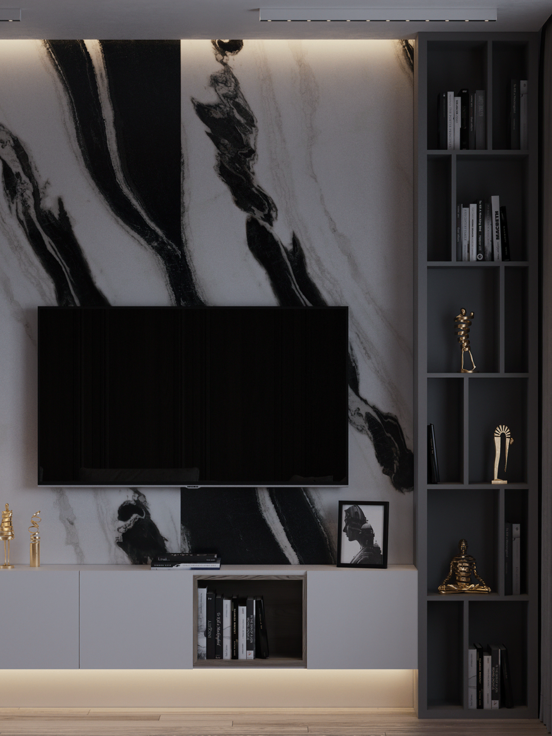 现代轻奢公寓设计丨阿塞拜疆丨Kamran Kerimov-59