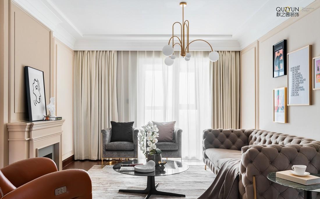 朗诗蓝郡 108 平美式公寓,打造温馨互动家庭空间-9