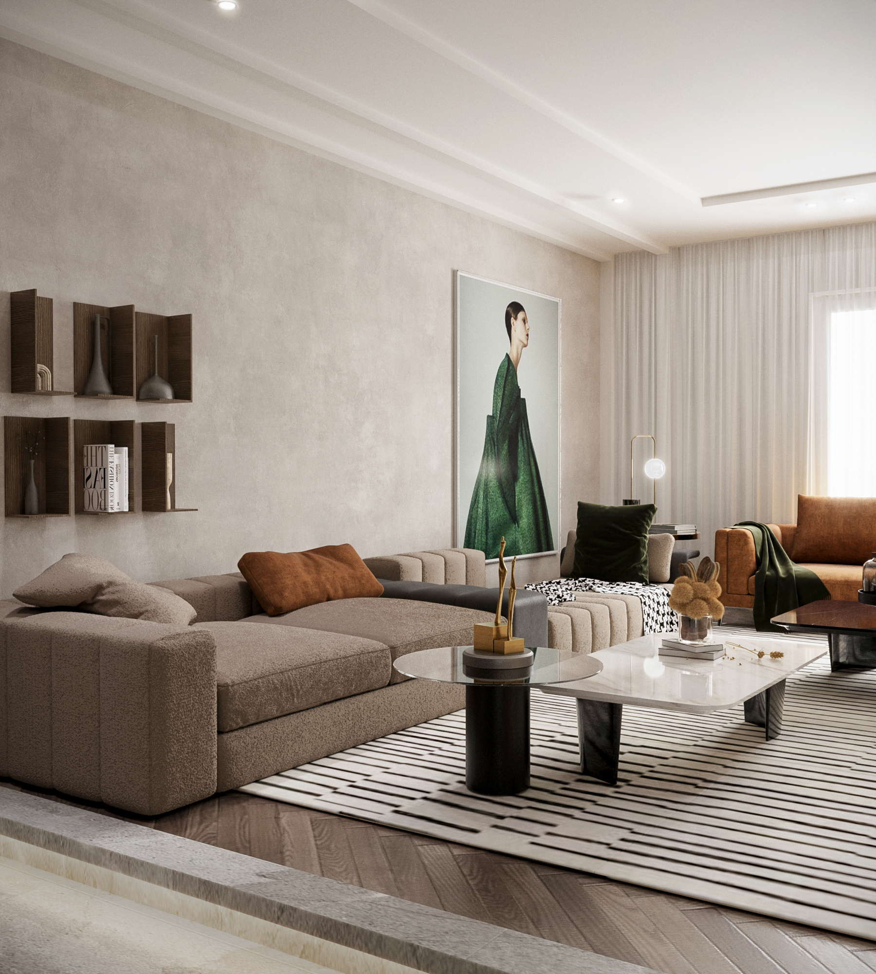 接待家庭客厅丨沙特阿拉伯丨Sara Lotfy-19