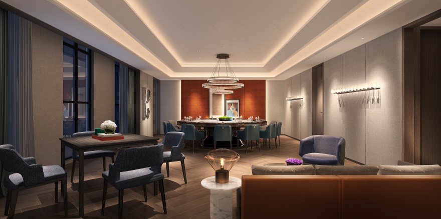 盐城东亿国际大酒店宴会厅现代简约风格空间设计丨中国盐城丨苏州中麦设计事务所-12