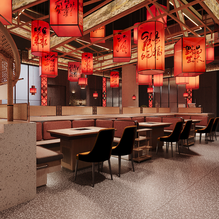 星月豪渝重庆火锅·迪拜店丨阿联酋迪拜丨魔戏空间设计,ABDdesign-45