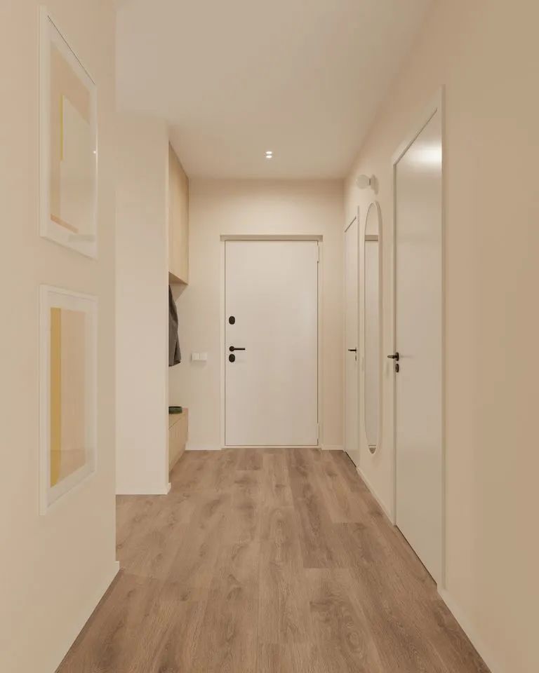 现代一室一厅 68㎡公寓丨室内设计工作室 nude-14