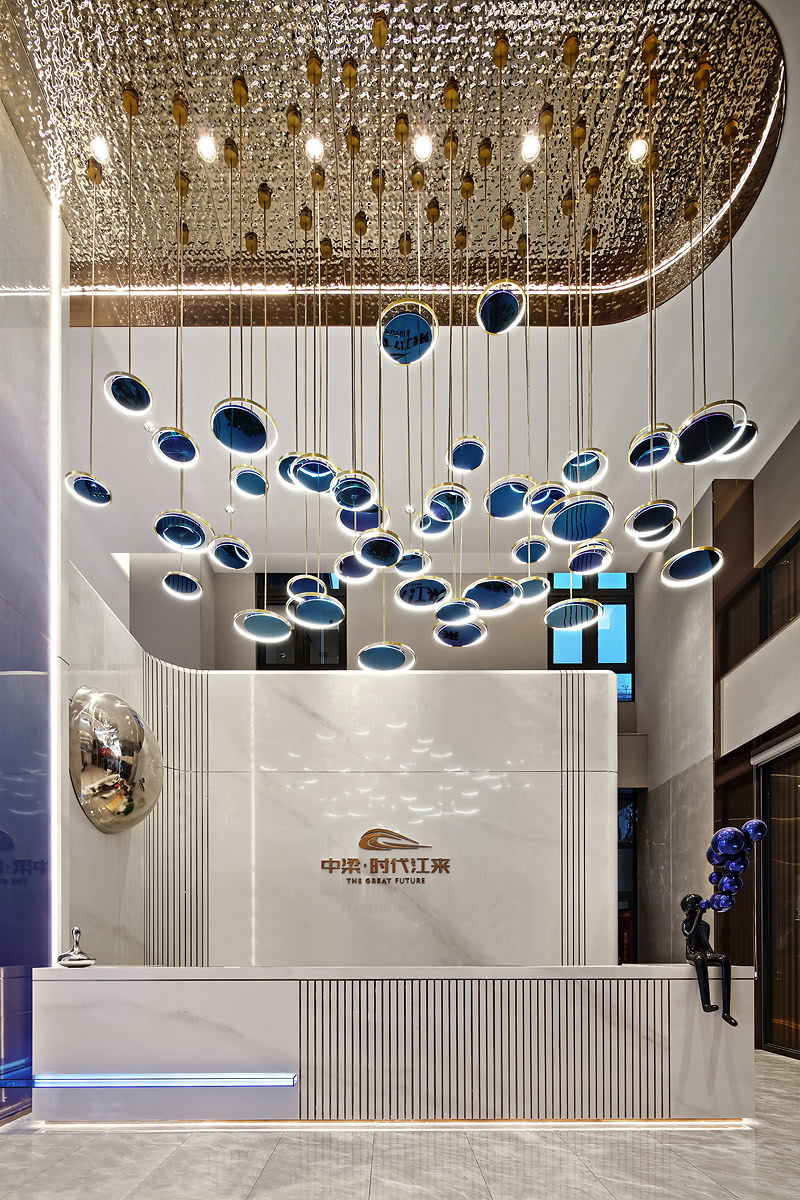 马鞍山中梁时代江来售楼处——自然意象与现代艺术的完美融合-3